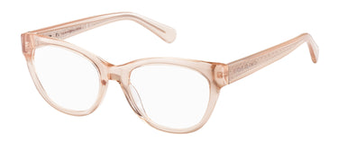 Premium Women Tommy Hilfiger Eyeglasses: TH 1863 - Nude - SpecSMART Eye Clinic (Diagonal View)